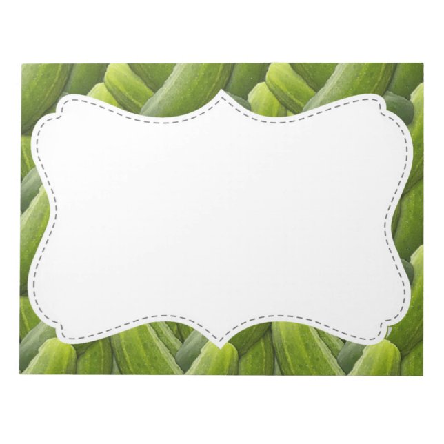Pickles; Pickle Pattern Notepad (Front)