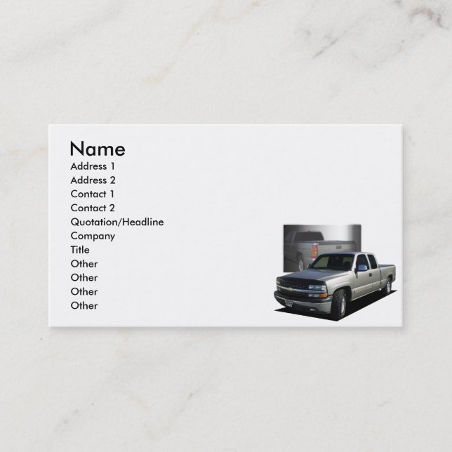 Pickup 2000 business card (Front)