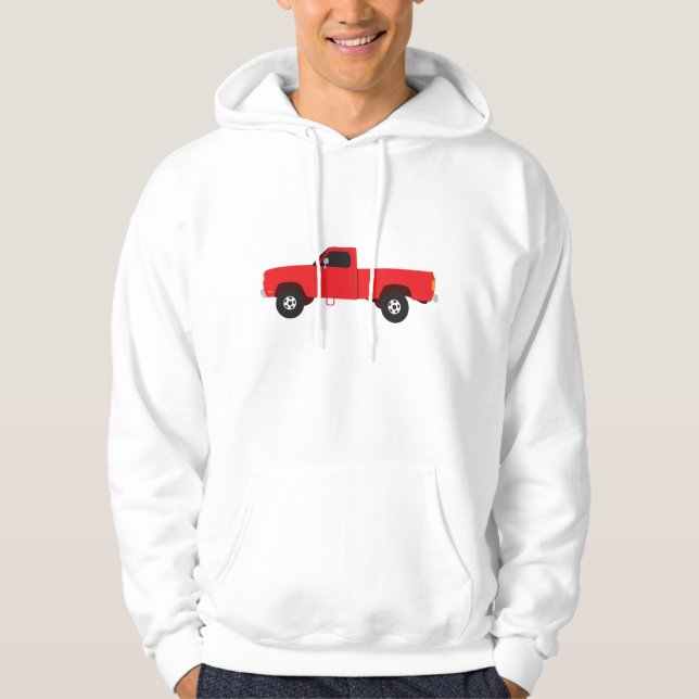 Pickup Truck Transportation Trucks Hoodie (Front)