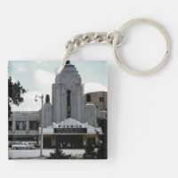 Pickwick Movie Theatre Park Ridge Watercolor Art