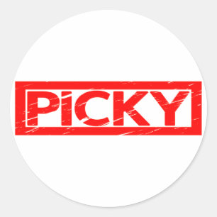 Picky Stamp Classic Round Sticker