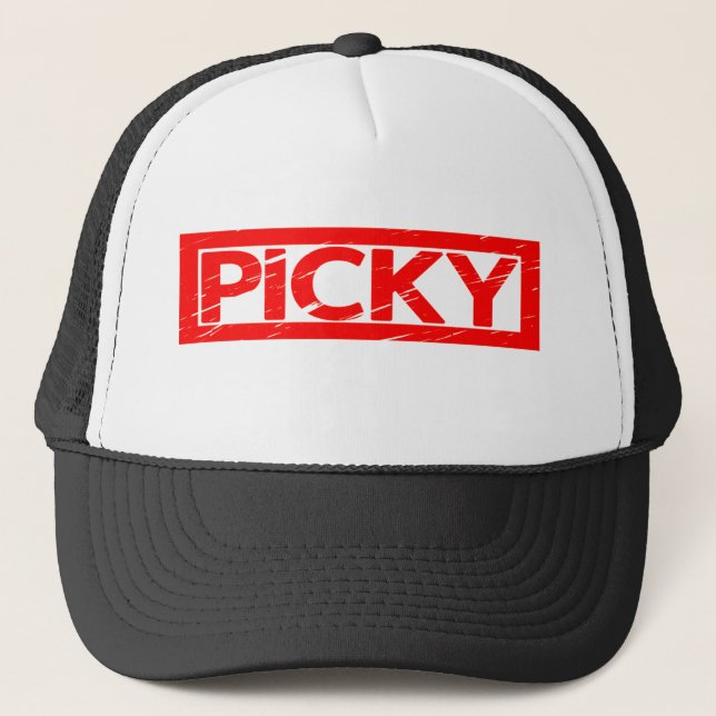 Picky Stamp Trucker Hat (Front)