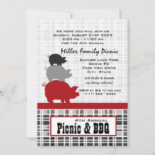 Picnic and BBQ Invitation