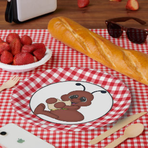Picnic ant party paper plate