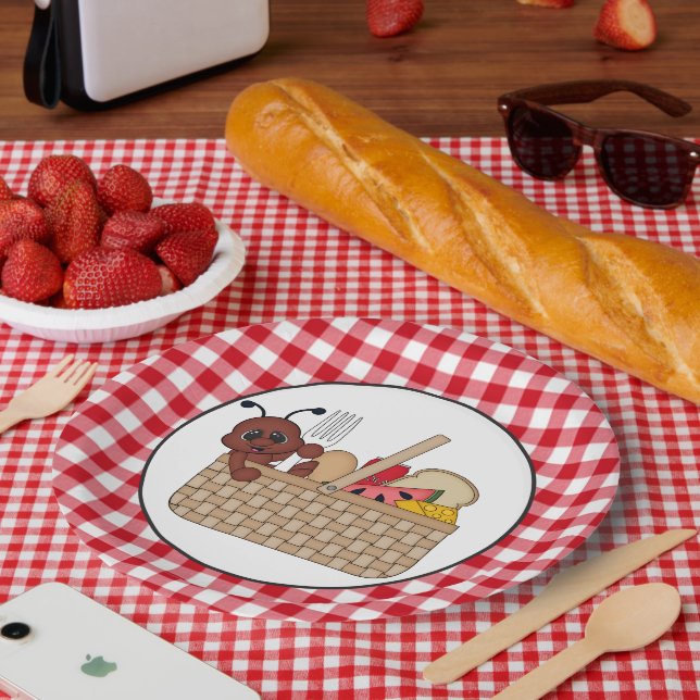 Picnic ant party paper plate (Picnic)