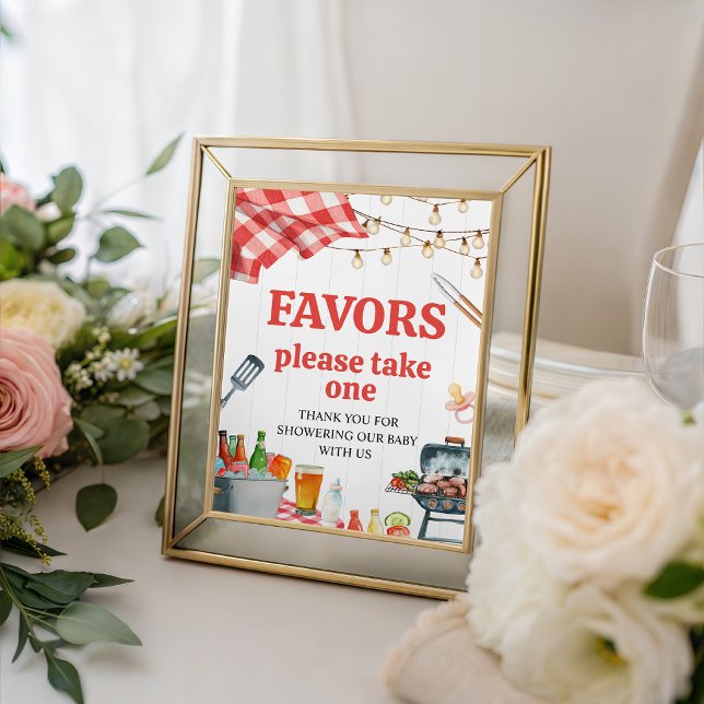 Picnic Baby-Q BBQ Favour Table Sign (Creator Uploaded)