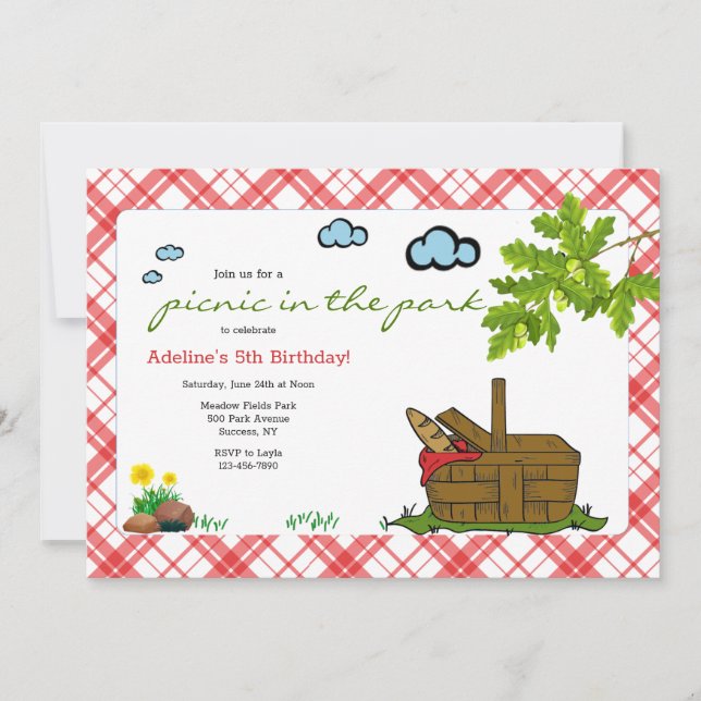 Picnic Basket Invitation (Front)