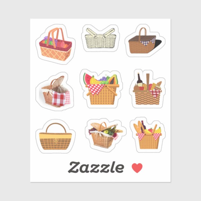 Picnic Basket Stickers (Sheet)