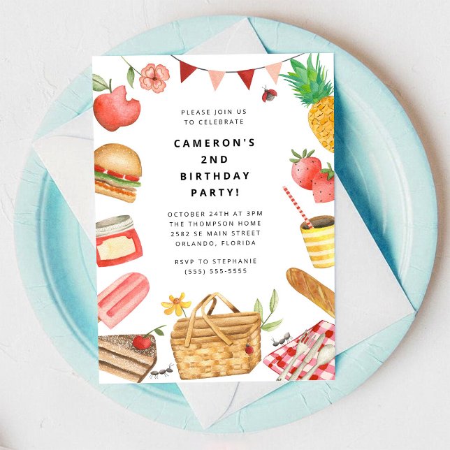 Picnic Birthday Invitation (Creator Uploaded)