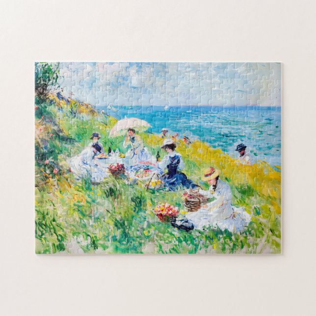 Picnic by the Sea - Impressionist Artwork Jigsaw Puzzle (Horizontal)