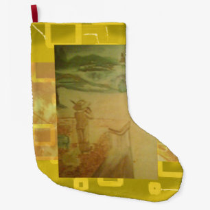 Picnic by the Seashore Large Christmas Stocking