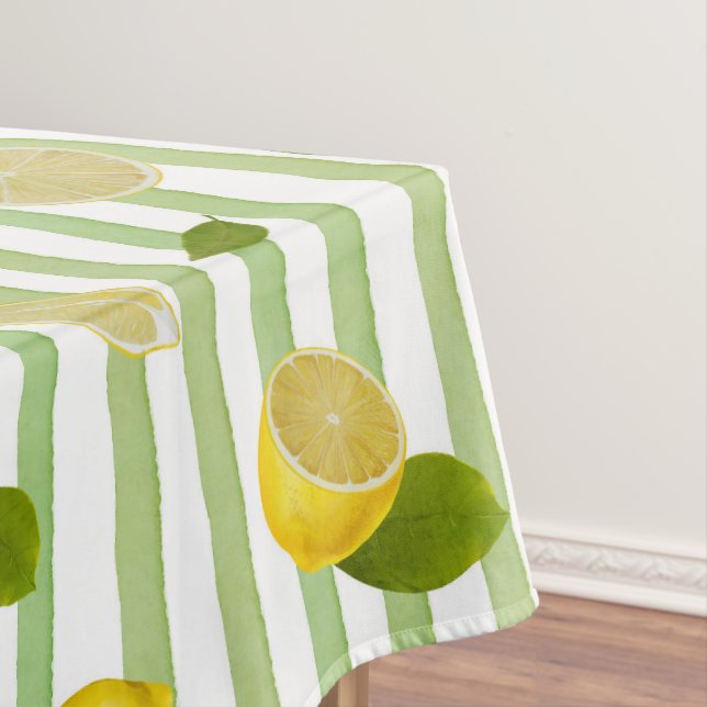  Picnic Citrus Mediterranean  Pattern  Tablecloth (In Situ)
