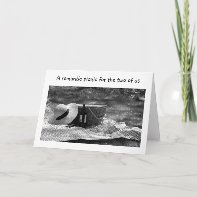 PICNIC FOR TWO-LAST A LIFETIME-TO GROOM CARD (Front)