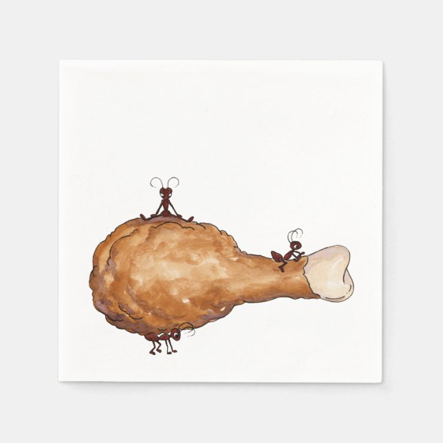 Picnic Fried Chicken Napkin (Front)