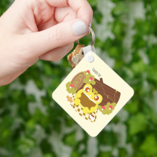 Picnic Frog Reading A Book Key Ring