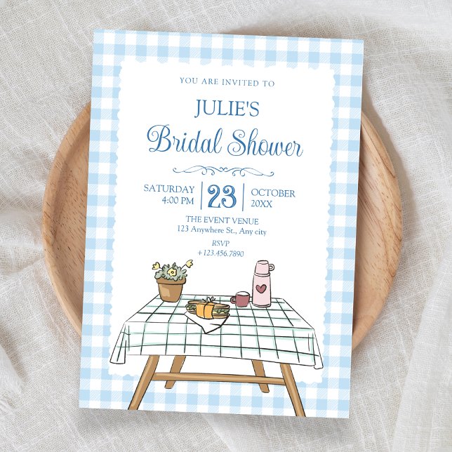 Picnic garden bridal shower invitation (Creator Uploaded)