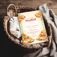 Picnic Green Gingham Little Meatball Baby Shower