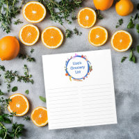 Picnic Illustration CUSTOM Grocery Shopping List