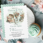 Picnic in the Park Floral 70th Birthday Party Invitation<br><div class="desc">Pretty as a picture picnic basket and floral-adorned bicycle "Picnic in the Park" 70th Birthday Party design.  Composite design by Holiday Hearts Designs.</div>