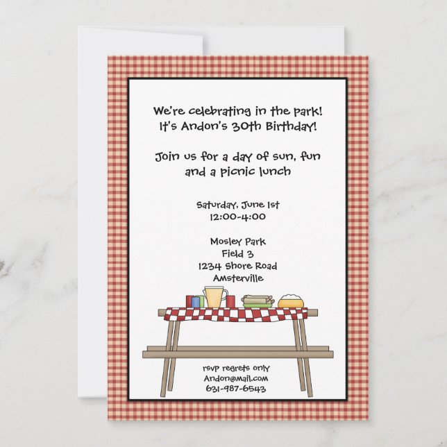 Picnic Invitation (Front)