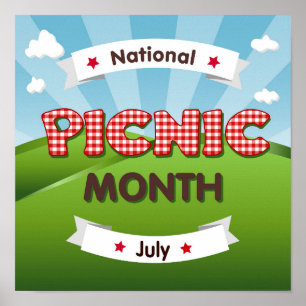 Picnic Month is July! Poster