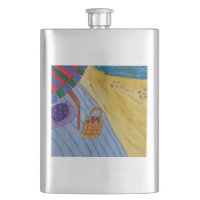 Picnic On The Beach Classic Flask