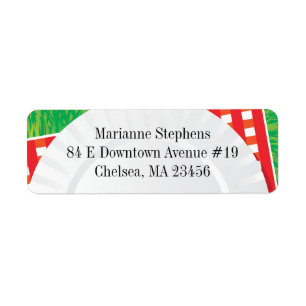 Picnic Outing Party Return Address Labels