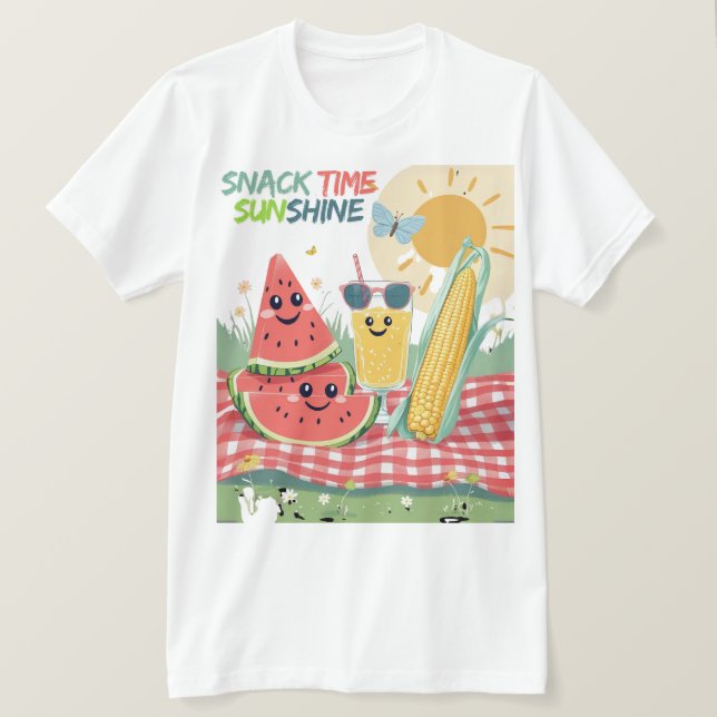 Picnic Pals – Summer Snack Squad T-Shirt (Design Front)