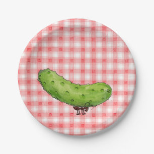 Picnic Pickle Paper Plate
