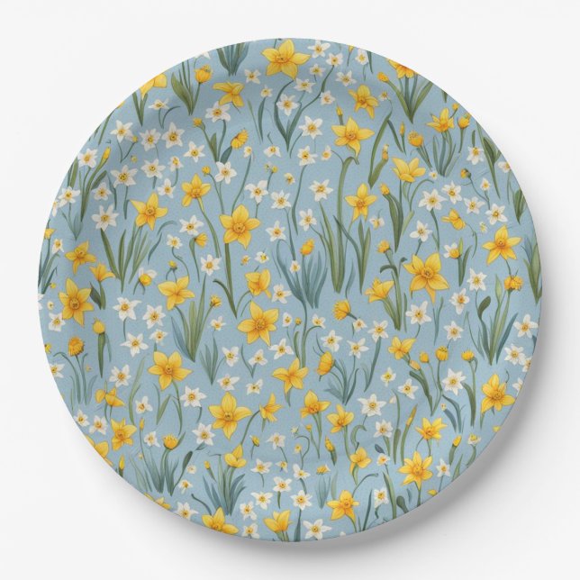 Picnic Plates - Daffodils (Front)