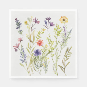 Picnic Plates - Pretty Wildflowers Napkin