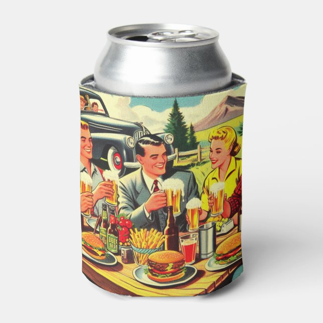 Picnic Retro Comics Can Cooler (Can Front)