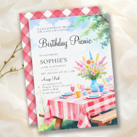 Picnic Summer Party Bright Pastel 30th Birthday