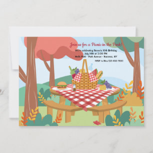Picnic Table Invitation