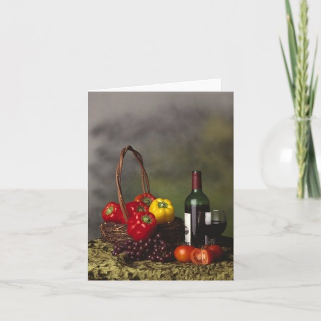Picnic with wine card (Front)