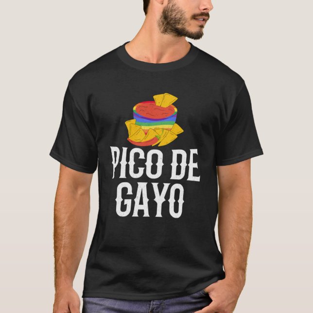 Pico de Gayo Month Human Rights Proud Ally Queer L T-Shirt (Front)
