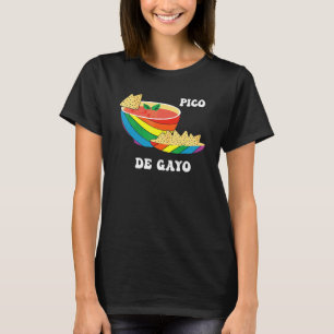 Pico De Gayo Rainbow Mexican LGBT Lesbian Gay Prid T-Shirt