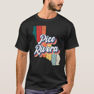 Pico Rivera City Retro Vintage Hometown California T-Shirt