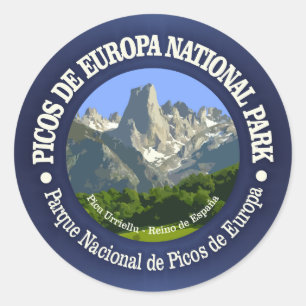 Picos de Europa National Park Classic Round Sticker