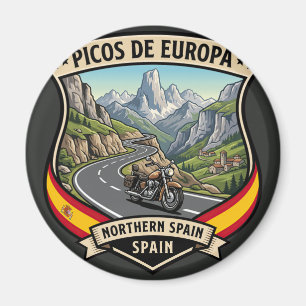 Picos de Europa Spain Scenic Mountain Road Magnet