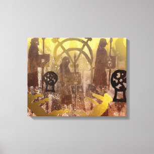 Pictish Birsay Stone Canvas Print