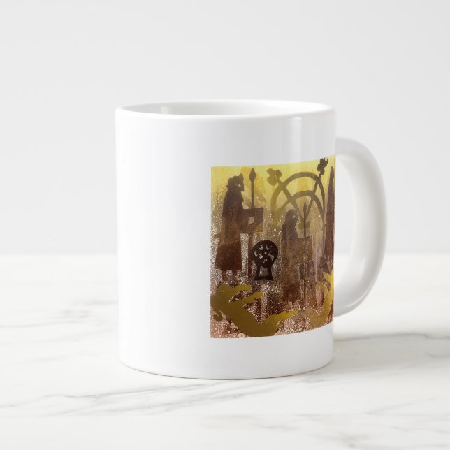 Pictish Birsay Stone Large Coffee Mug (Front Right)