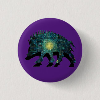 Pictish Boar Maze 3 Cm Round Badge
