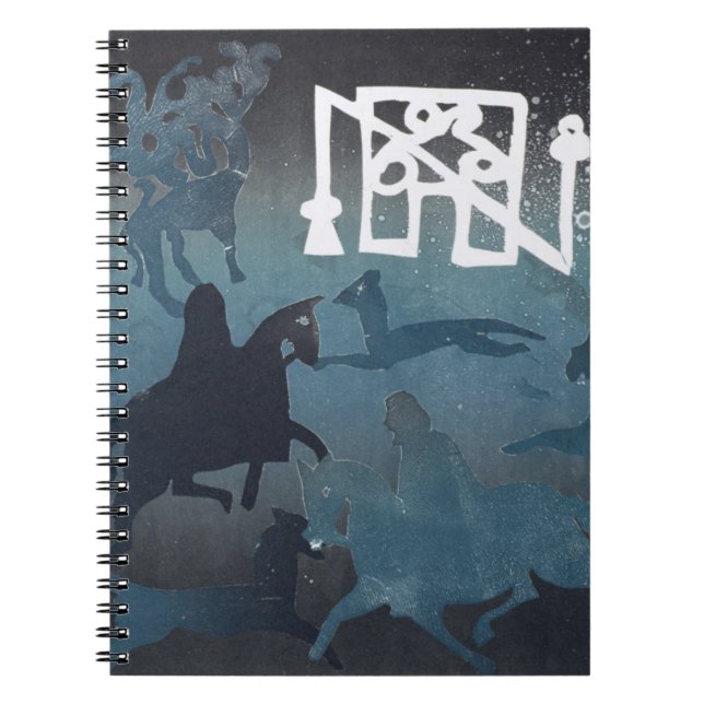 Pictish Hunting Scene I 1995 Spiral Notebook (Front)