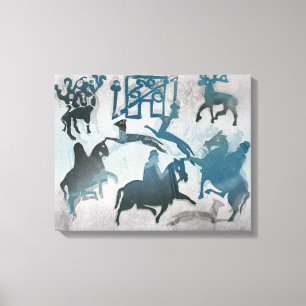Pictish Hunting Scene III 1995 Canvas Print