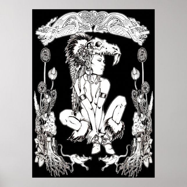 Pictish Preistess Poster (Front)