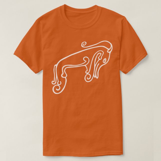 Pictish Sea Creature T-Shirt (Design Front)
