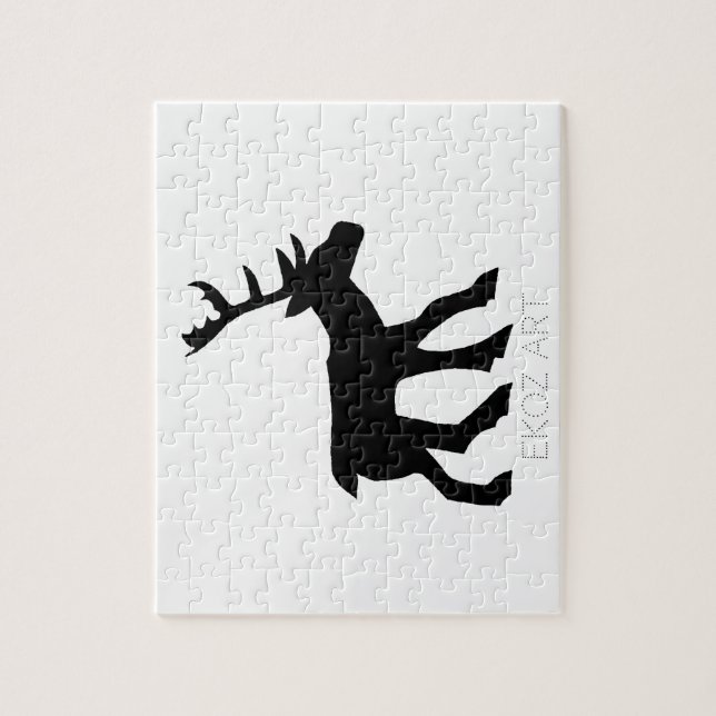 Pictish Stag Cutout Jigsaw Puzzle (Vertical)
