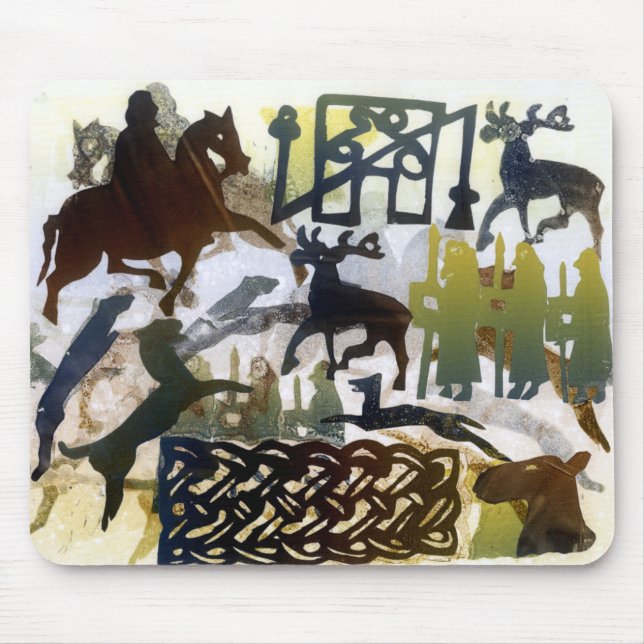 Pictish symbols and Lacing Mouse Pad (Front)