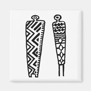 Pictograph Men-BW Magnet